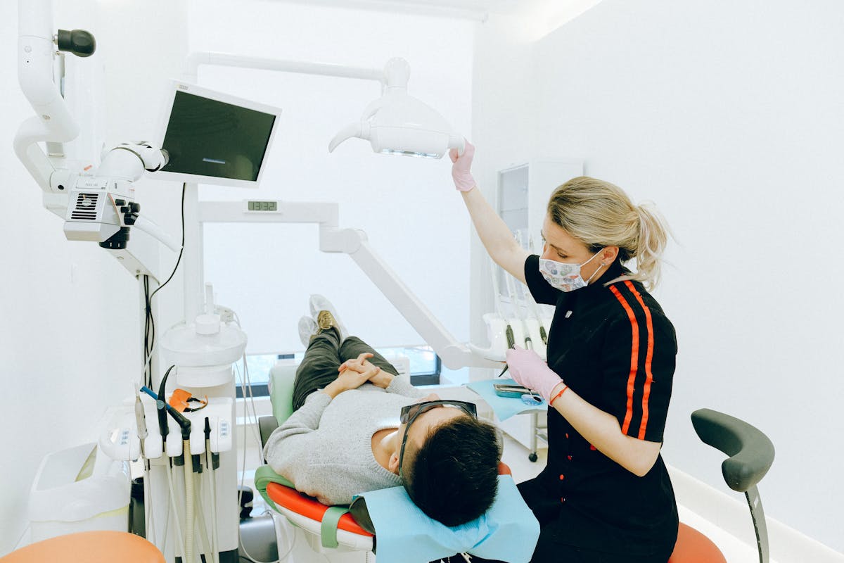 Child having a positive dental experience
